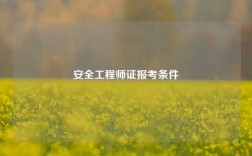 安全工程师证报考条件