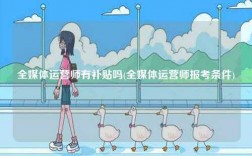 全媒体运营师有补贴吗(全媒体运营师报考条件)