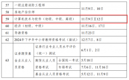 2024年下半年计算机软考准考证打印入口+时间+流程