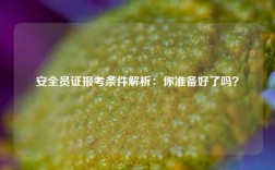 安全员证报考条件解析：你准备好了吗？