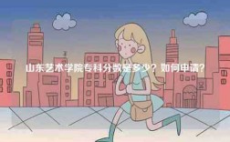 山东艺术学院专科分数是多少？如何申请？