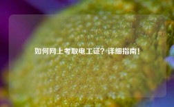 如何网上考取电工证？详细指南！