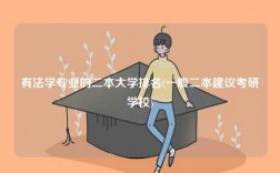 有法学专业的二本大学排名(一般二本建议考研学校)