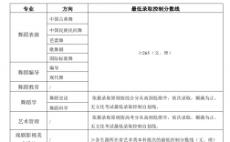 北京舞蹈学院分数线