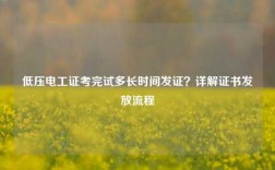 低压电工证考完试多长时间发证？详解证书发放流程