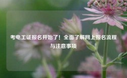 考电工证报名开始了！全面了解网上报名流程与注意事项