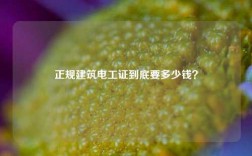 正规建筑电工证到底要多少钱？