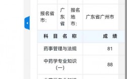 执业药师成绩查询