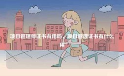 项目管理师证书有用吗，项目管理证书有什么用