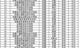 安徽专科学校排名(2024专科分数线安徽)