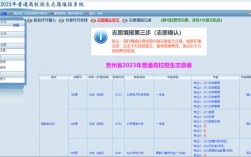 贵州省普通高校招生志愿填报系统