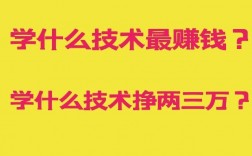 学什么技术挣两三万(现在学什么技术最好也最能挣钱)