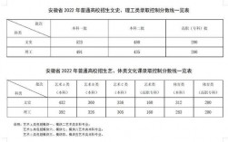 安徽理科分数线(350分左右的公办学校)