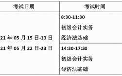 初级会计证报考时间