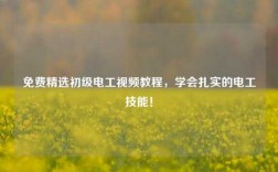 免费精选初级电工视频教程，学会扎实的电工技能！