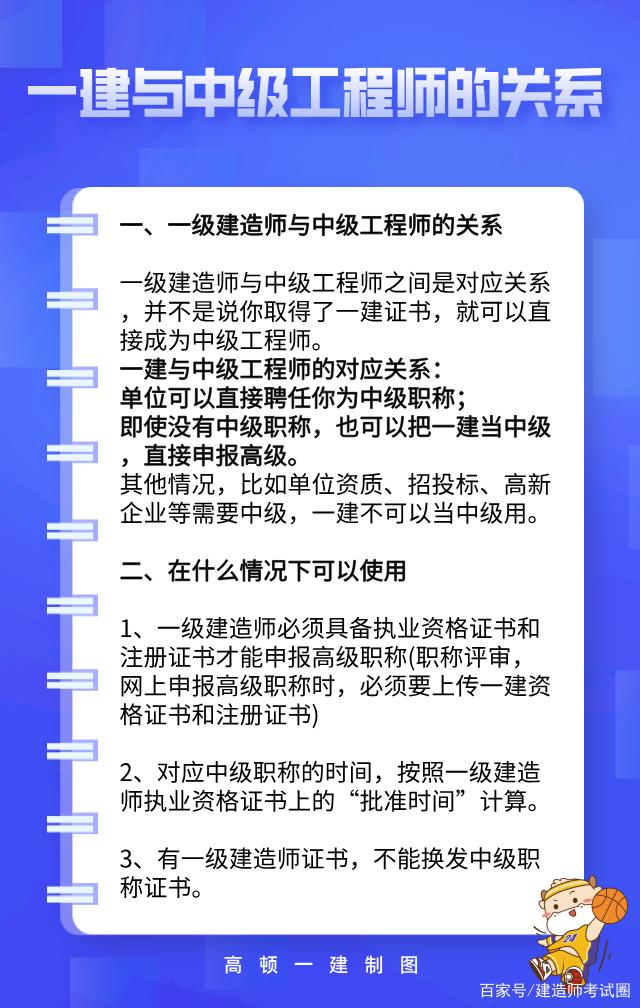 一级建造师等同于中级职称(一级建造师直接评中级)-图1