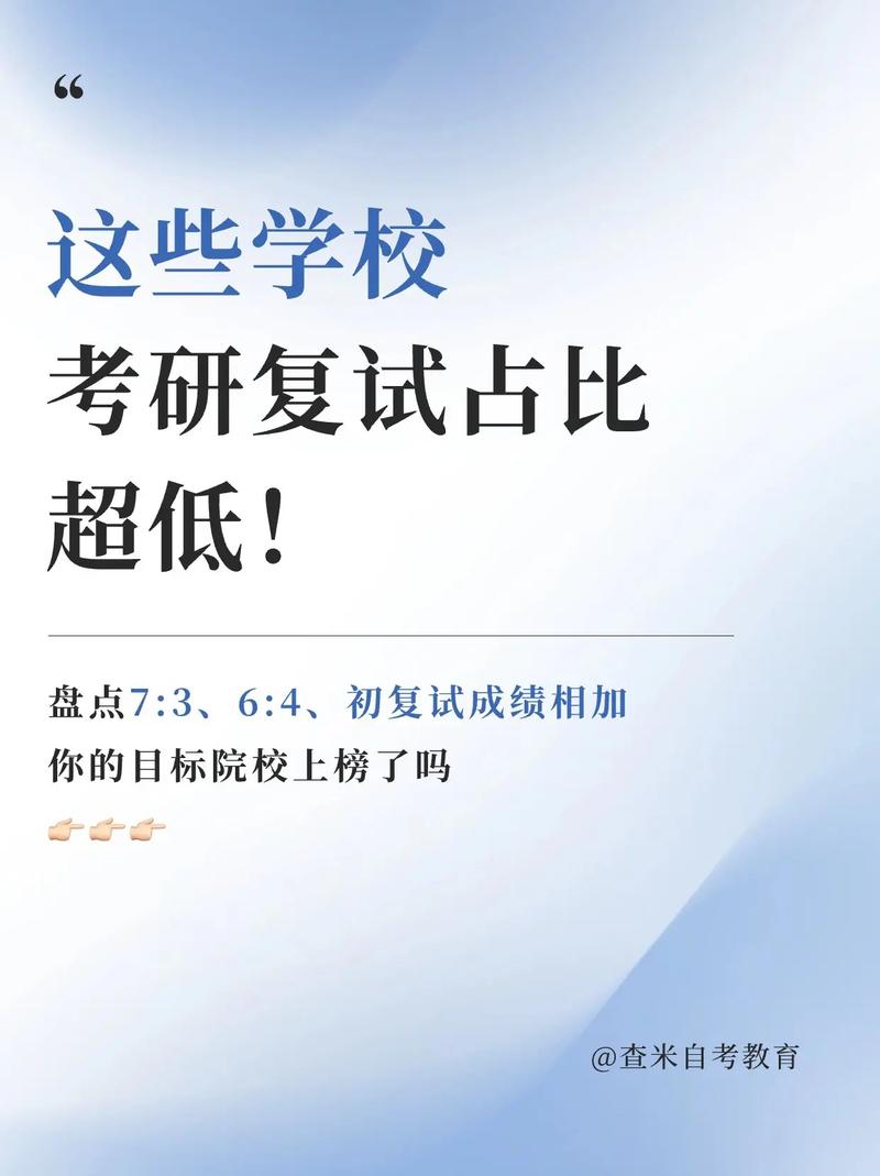 复试占比低的学校(研究生复试录取比例一般是多少)-图1