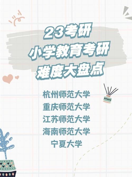 教育学考研难度大吗(小学教育考研可以考什么专业)-图1