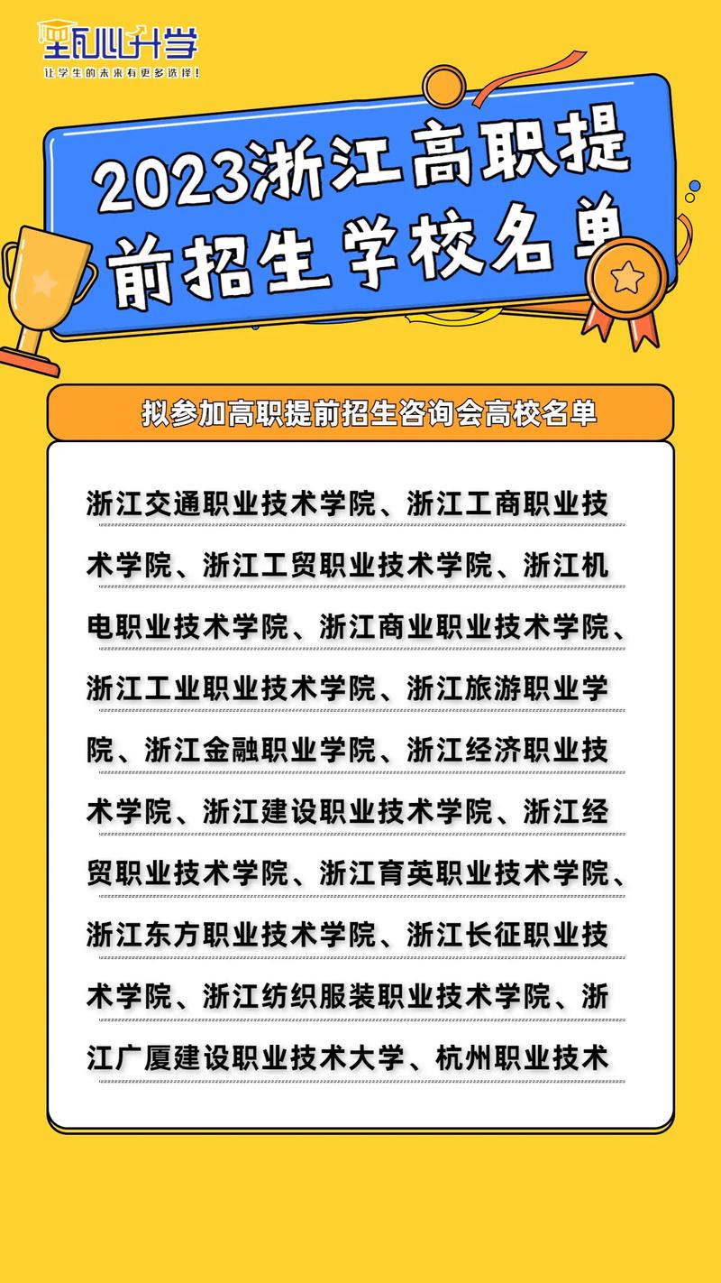 浙江高职提前招生(浙江职高对口大学一览表)-图1