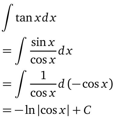 tanx的不定积分(∫tantdt等于什么)-图1