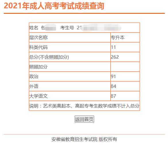 安徽专升本考试成绩查询-图1