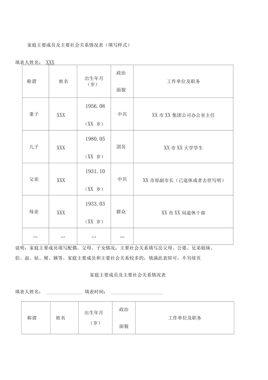 社会关系一栏怎么填-图1