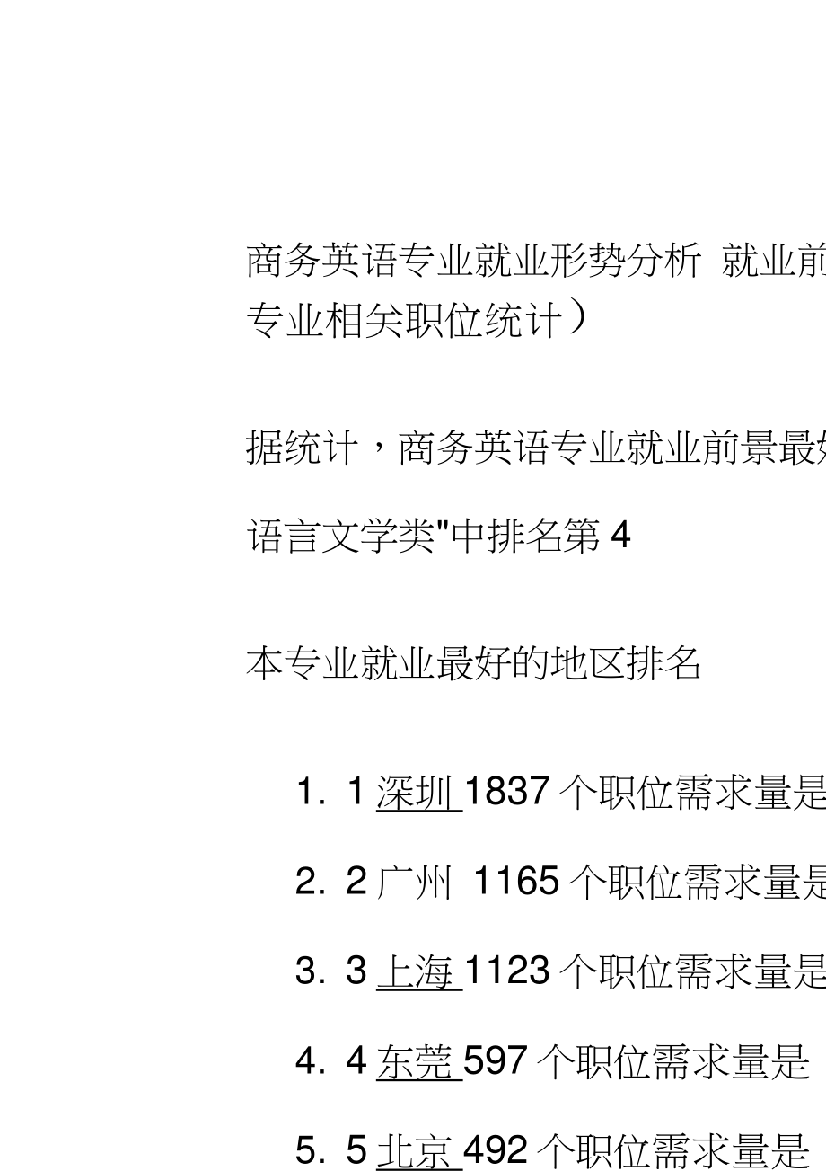 商务英语专业就业前景和就业方向-图1