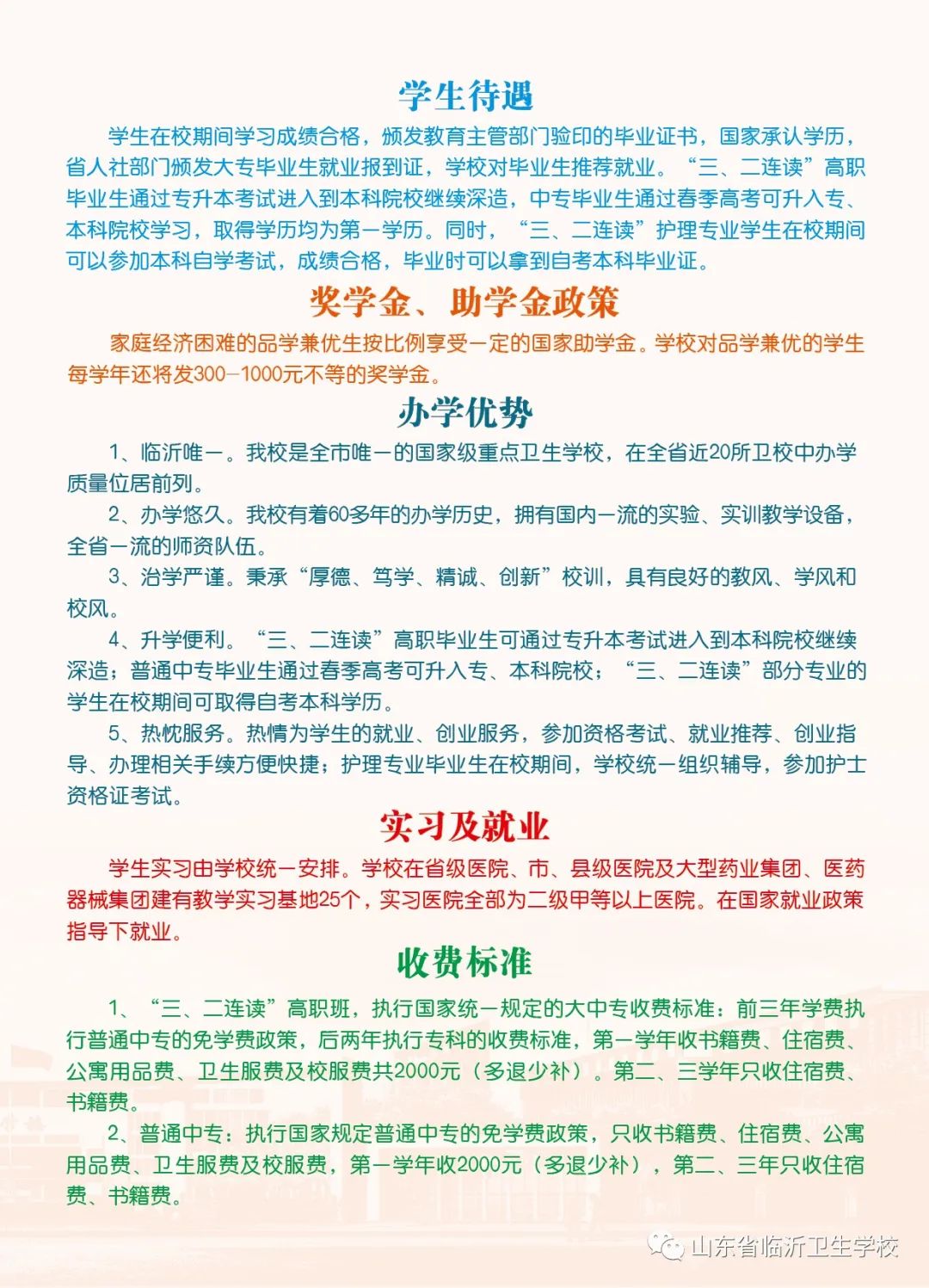 临沂卫校学费一年大概多少-图1