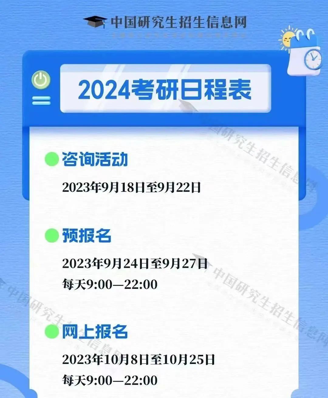 考研初试时间2024年具体时间-图1