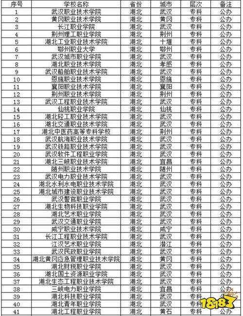 湖北大专学校有哪些学校-图1