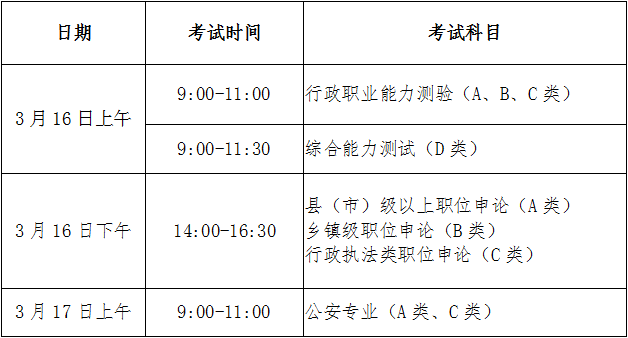 海南省考公务员2024年考试时间-图1