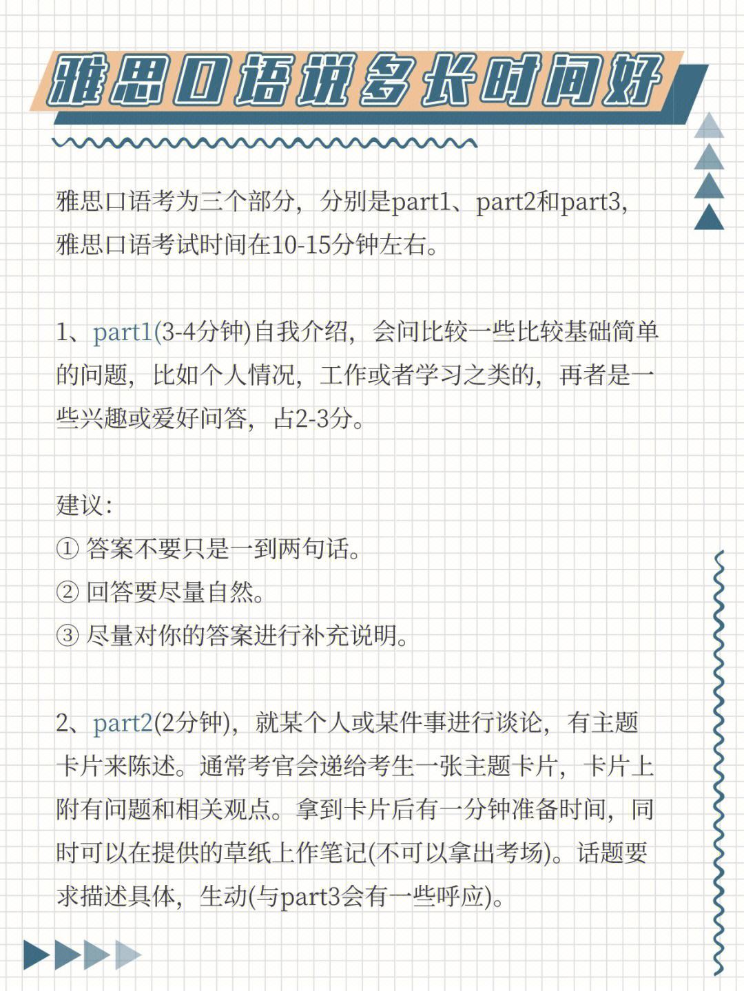 雅思口语part2要说多长时间-图1