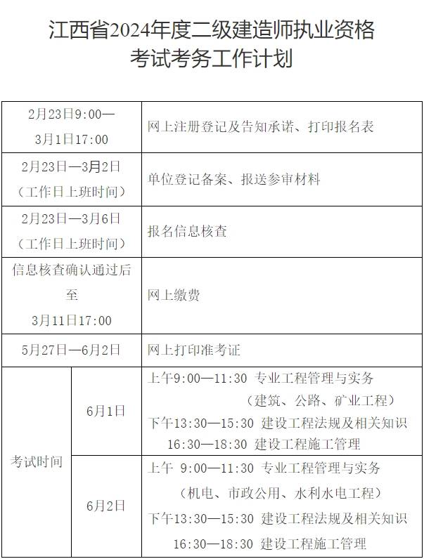 江西二级建造师考试时间2024年-图1