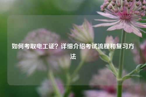 如何考取电工证？详细介绍考试流程和复习方法-图1