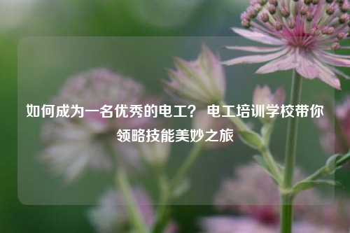 如何成为一名优秀的电工？ 电工培训学校带你领略技能美妙之旅-图1